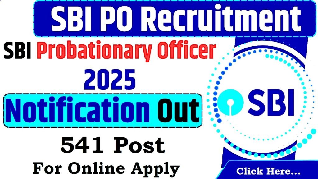 SBI Bank PO Recruitment 2025