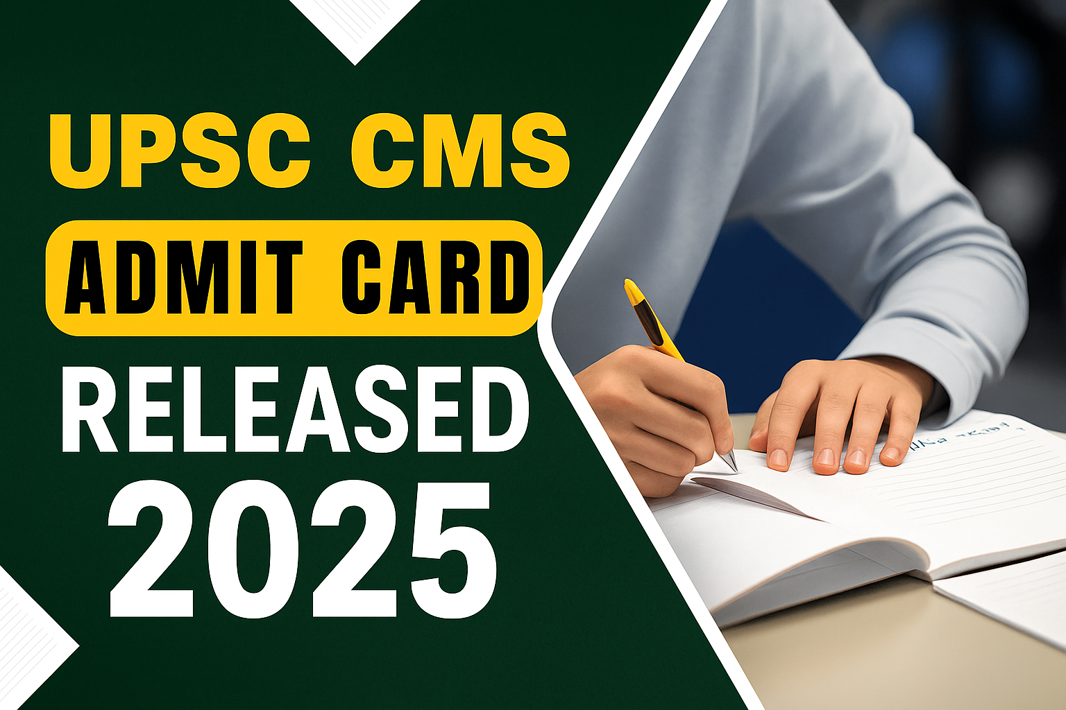 UPSC CMS Admit Card 2025 Download