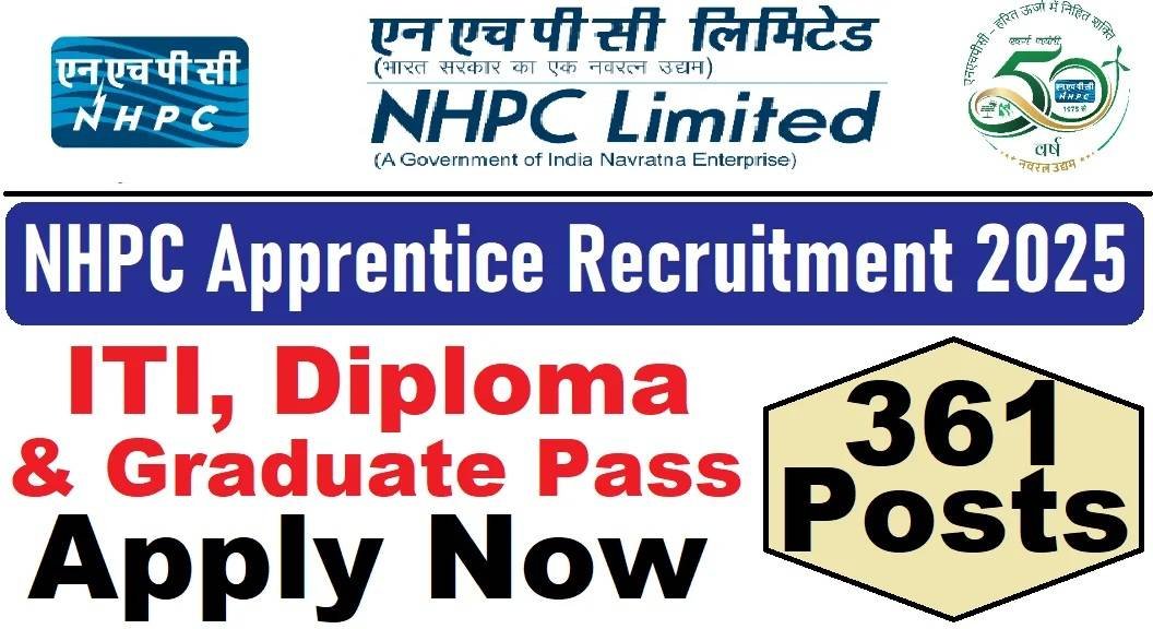 Nhpc apprentice recruitment 2025 apply online